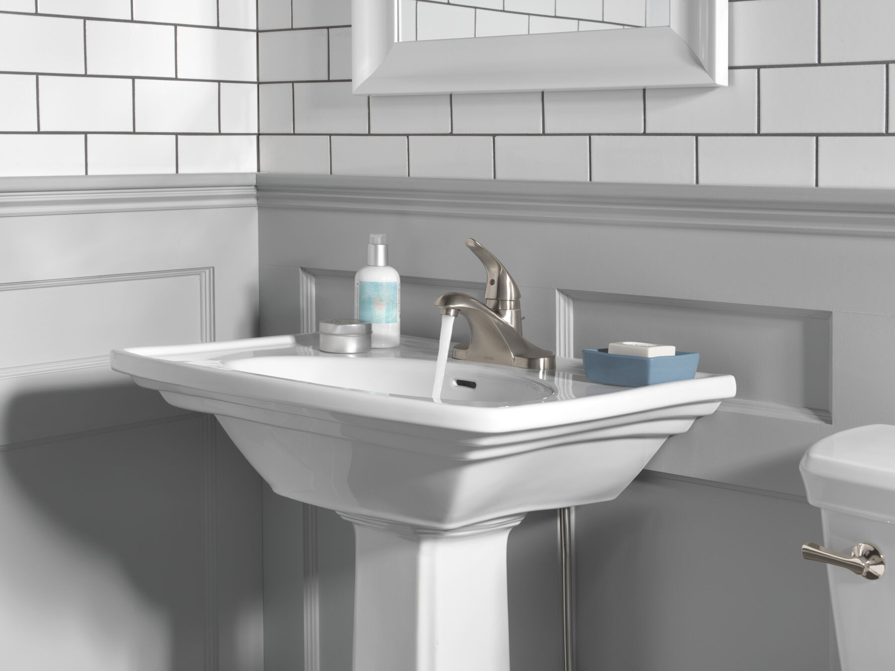 Single Handle Centerset Bathroom Faucet (Recertified)