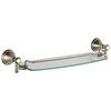 18" Glass Shelf with Removable Bar