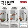 Touch2O with Touchless and VoiceIQ&reg; Technology Single Handle Pull-Down Kitchen Faucet with Soap Dispenser