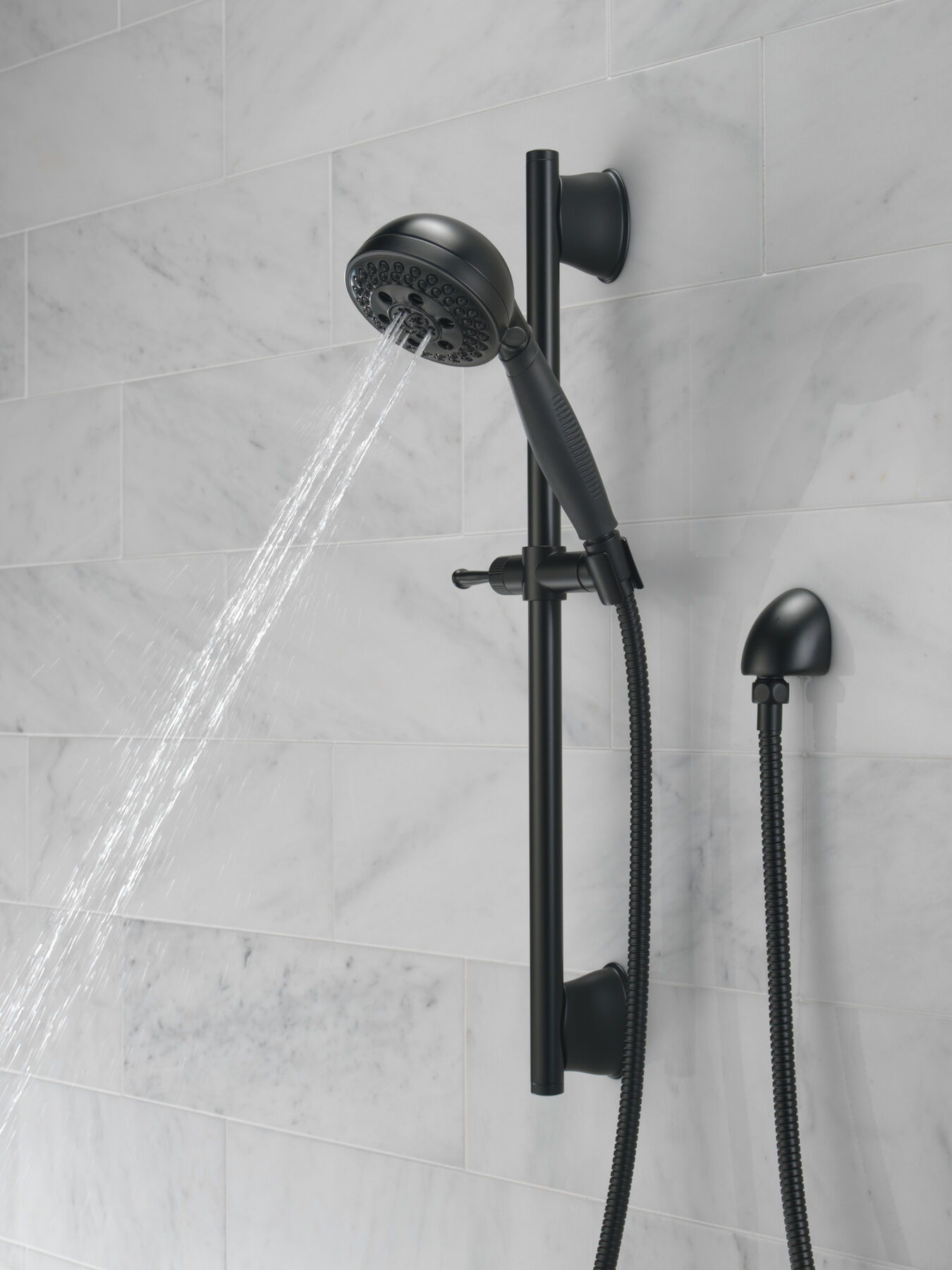 H<sub>2</sub>Okinetic&reg; 5-Setting Slide Bar Hand Shower (Recertified)