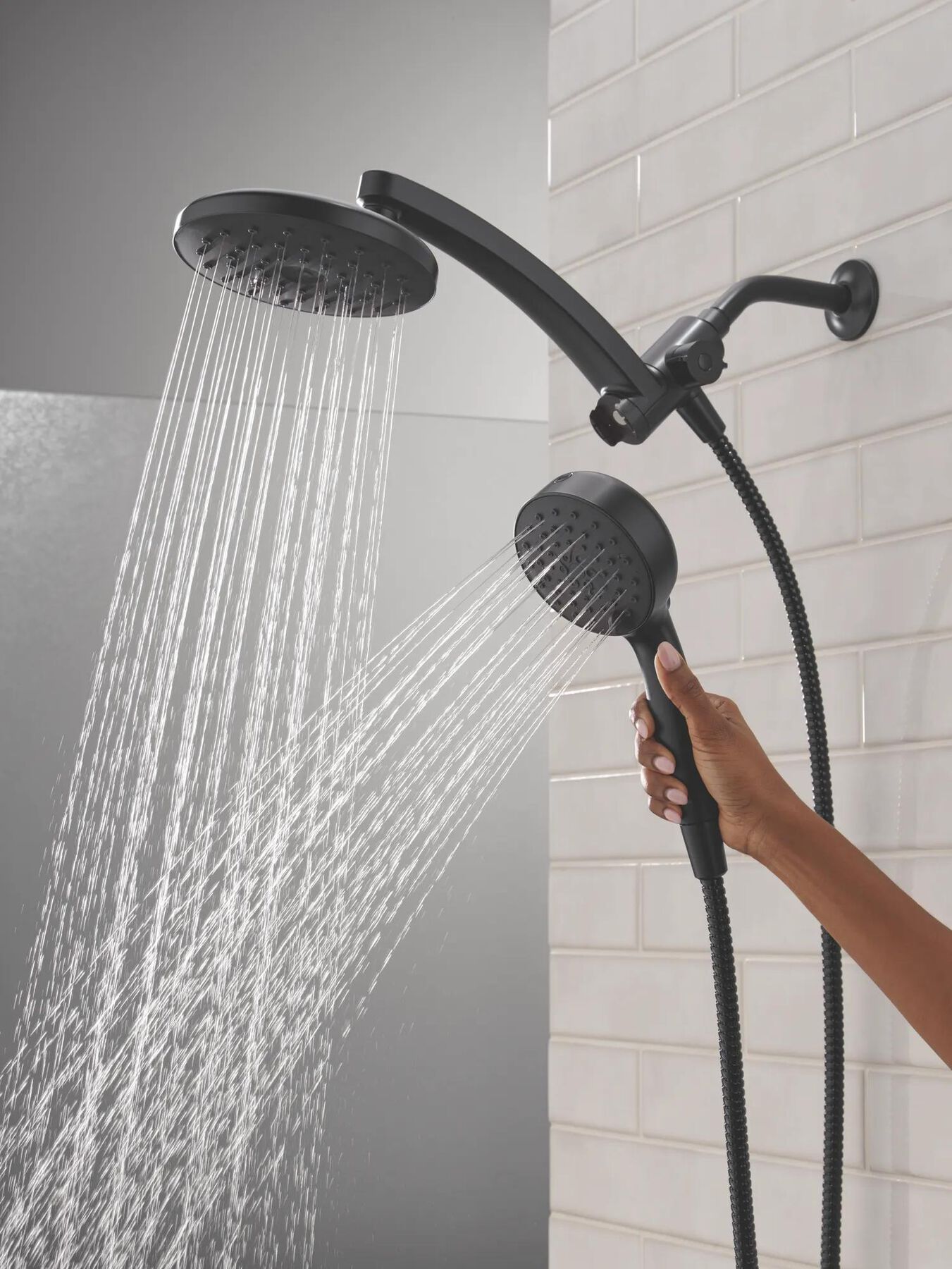 PivotPro&trade; 3-in-1 Combination Shower with Silicone Spray Face