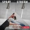 Single Handle Pull-Down Kitchen Faucet with Soap Dispenser and ShieldSpray Technology