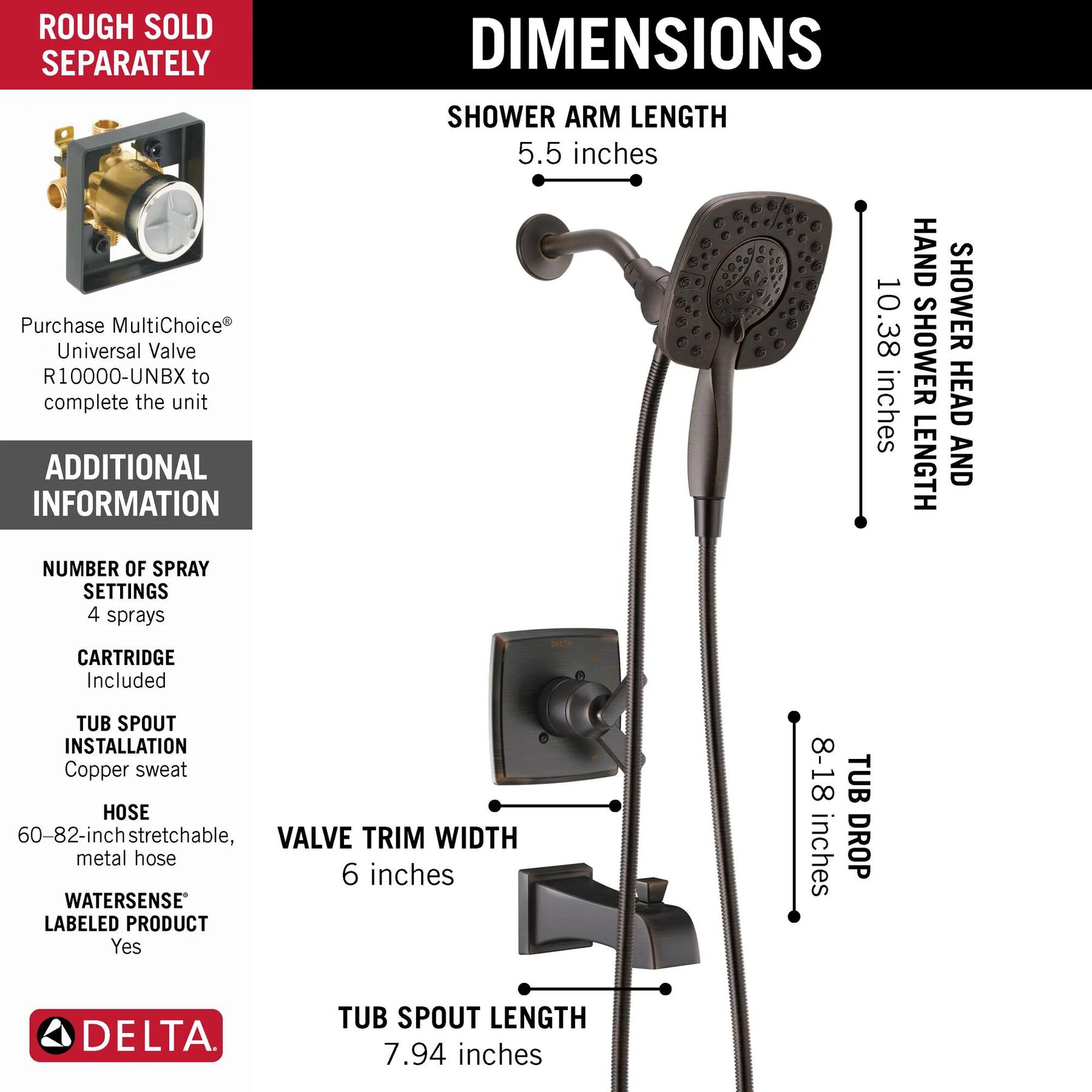 Monitor&reg; 17 Series Shower Trim with In2ition&reg;