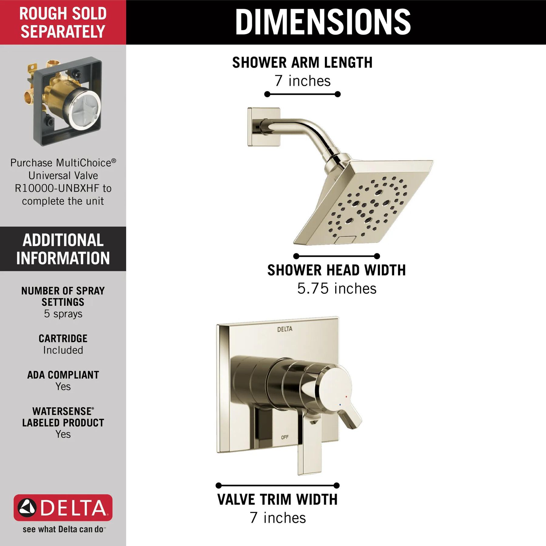 Monitor&reg; 17 Series H<sub>2</sub>Okinetic&reg; Shower Trim