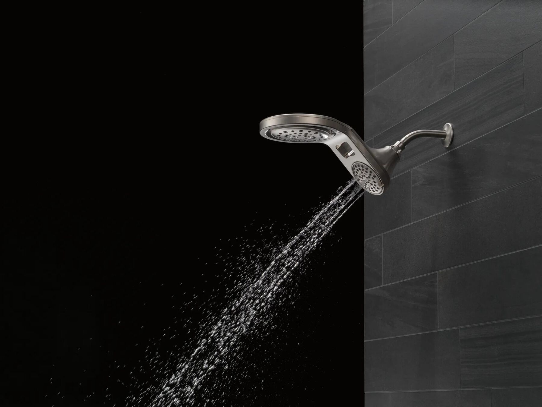 HydroRain&reg; 5-Setting Two-in-One Shower Head