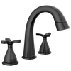 Two Handle Widespread Pull Down Bathroom Faucet