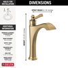 Single Handle Mid-Height Vessel Bathroom Faucet