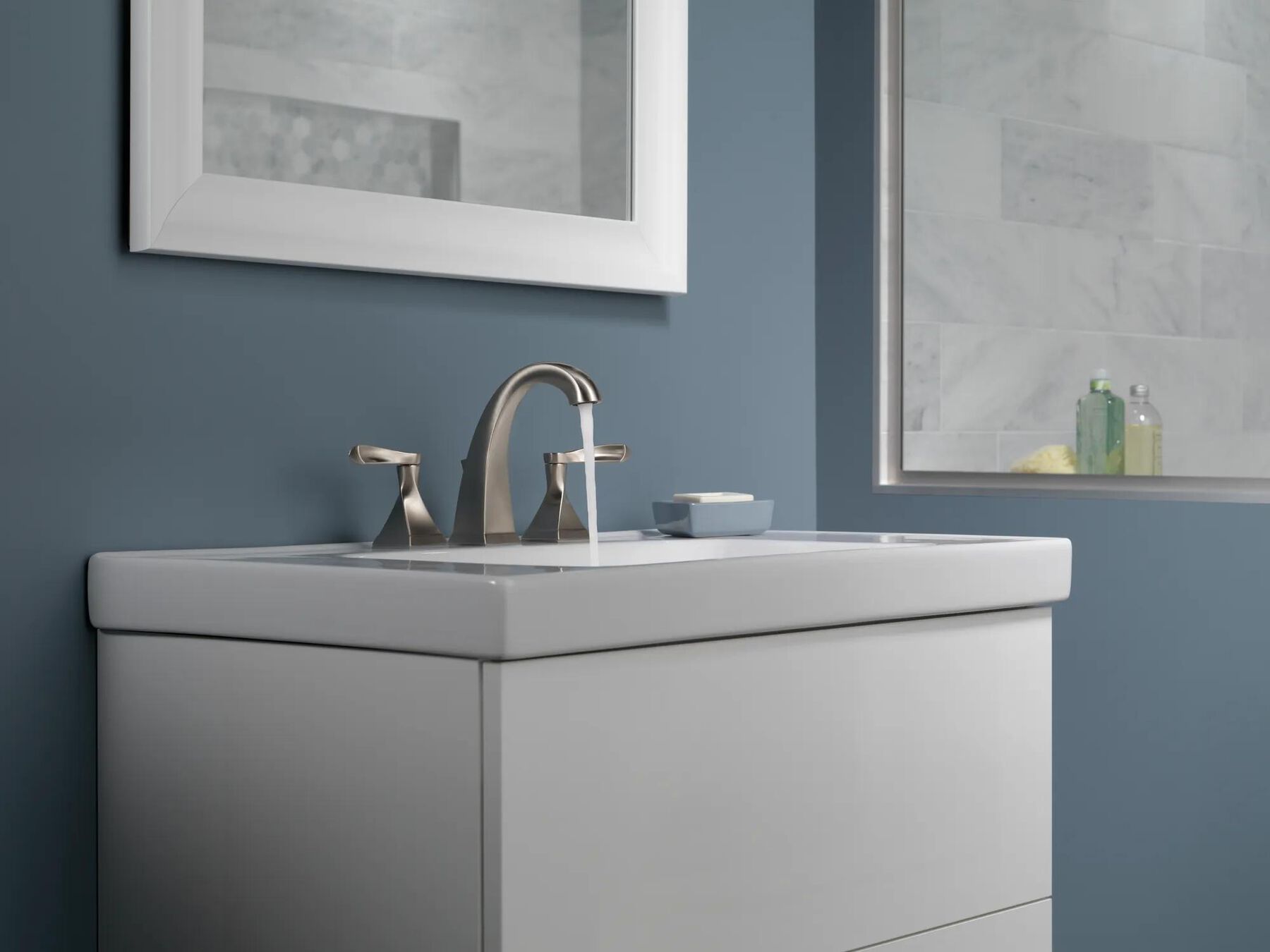 Two Handle Widespread Bathroom Faucet (Recertified)