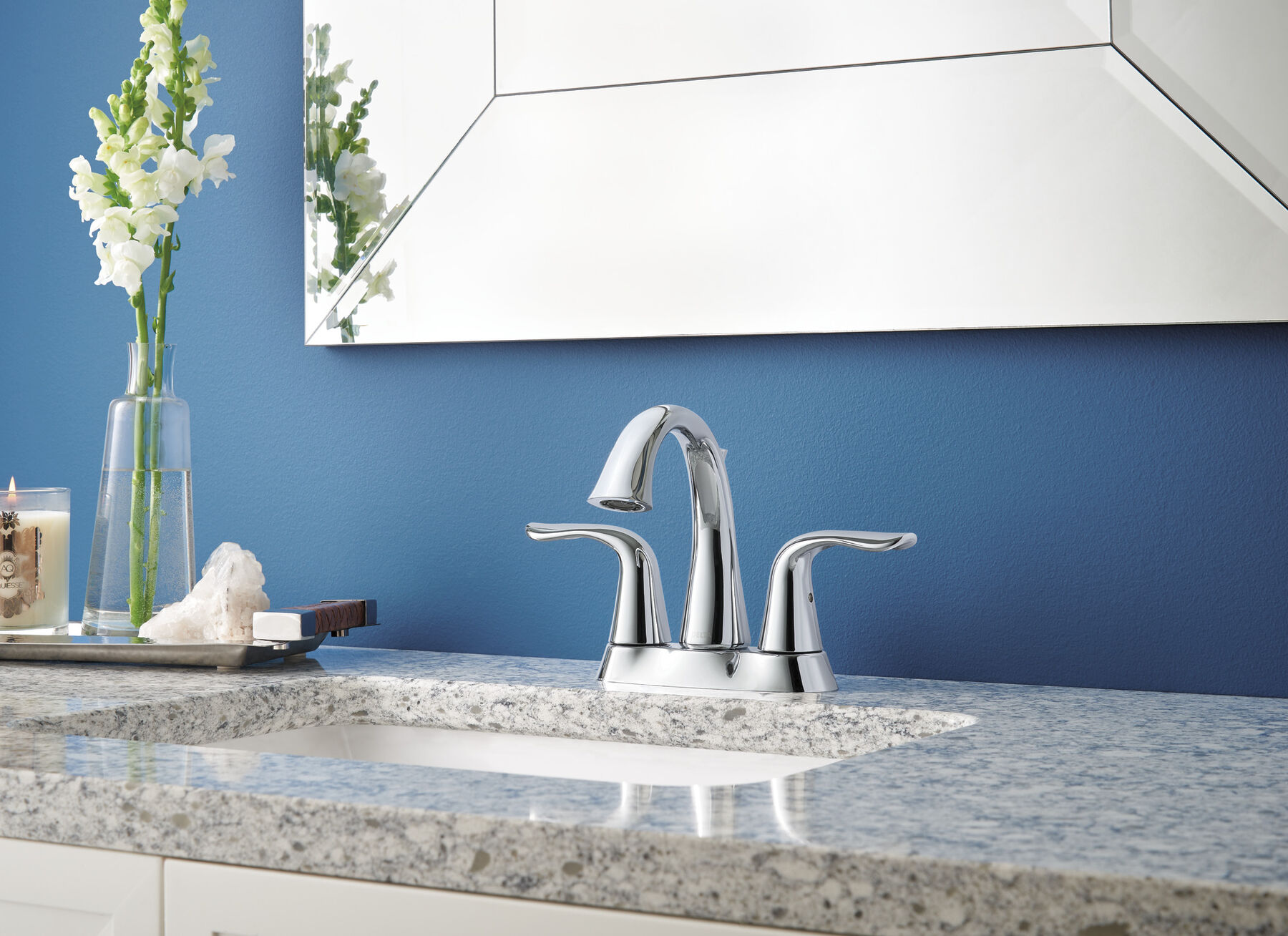 Two Handle Centerset Bathroom Faucet