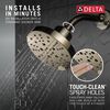 H<sub>2</sub>Okinetic&reg; 5-Setting Contemporary Raincan Shower Head