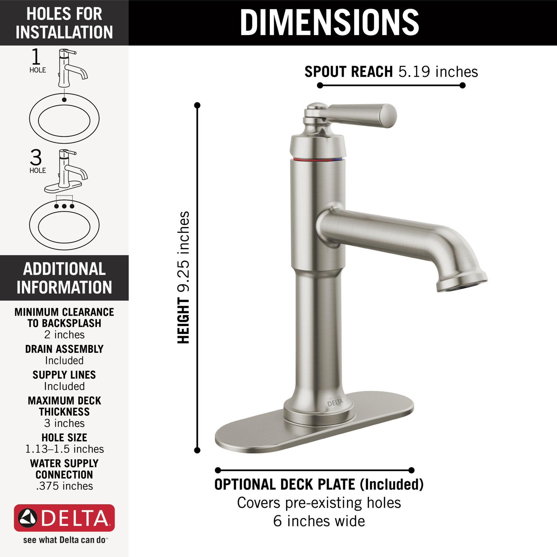 Single Handle Bathroom Faucet