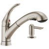 Single Handle Pull-Out Kitchen Faucet with Soap Dispenser (Recertified)