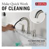 Two Handle Widespread Pull Down Bathroom Faucet (Recertified)