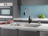 Single Handle Pull-Down Kitchen Faucet with Soap Dispenser