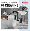 Two Handle Widespread Pull Down Bathroom Faucet