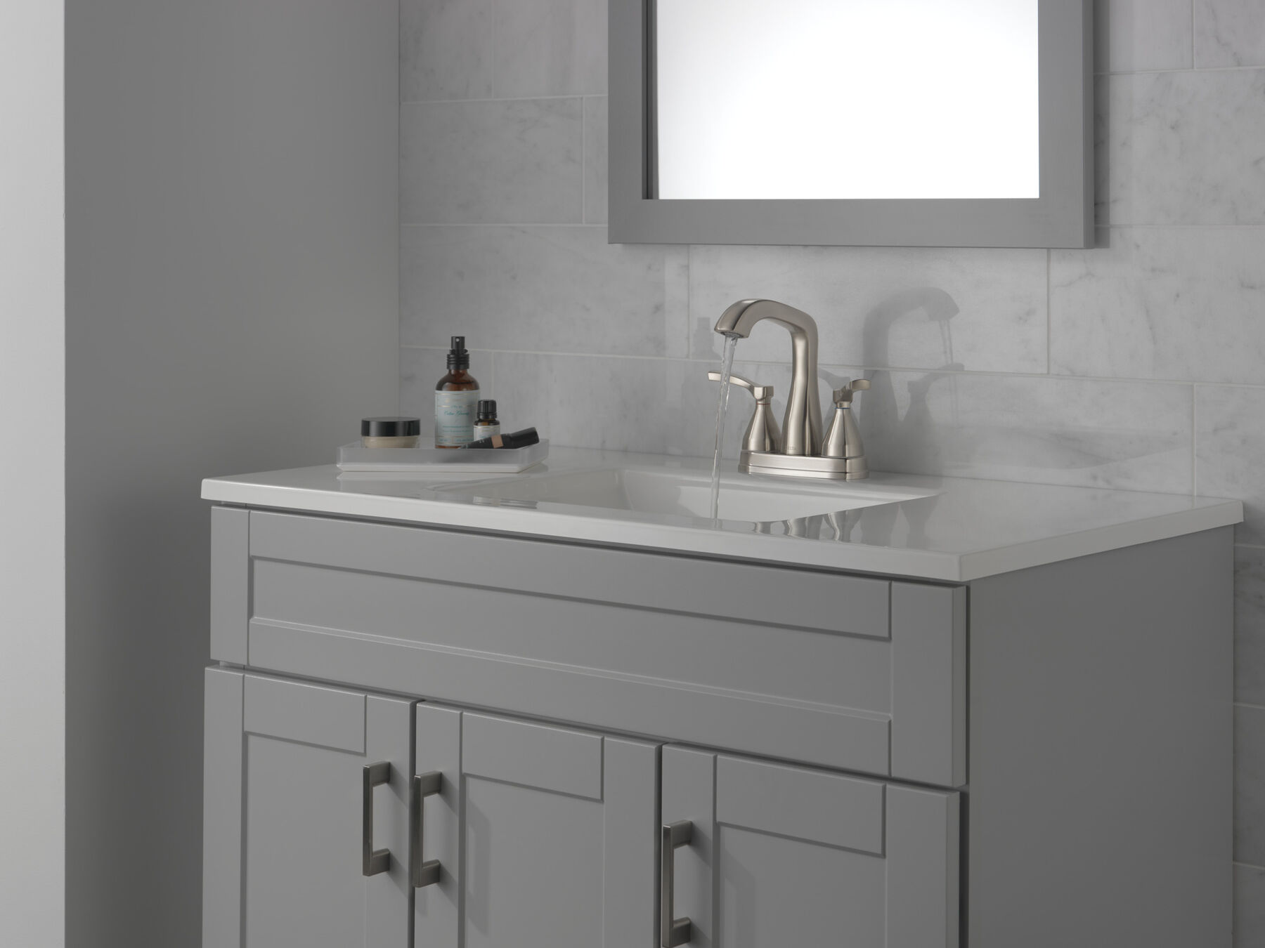 Centerset Bathroom Faucet  (Recertified)