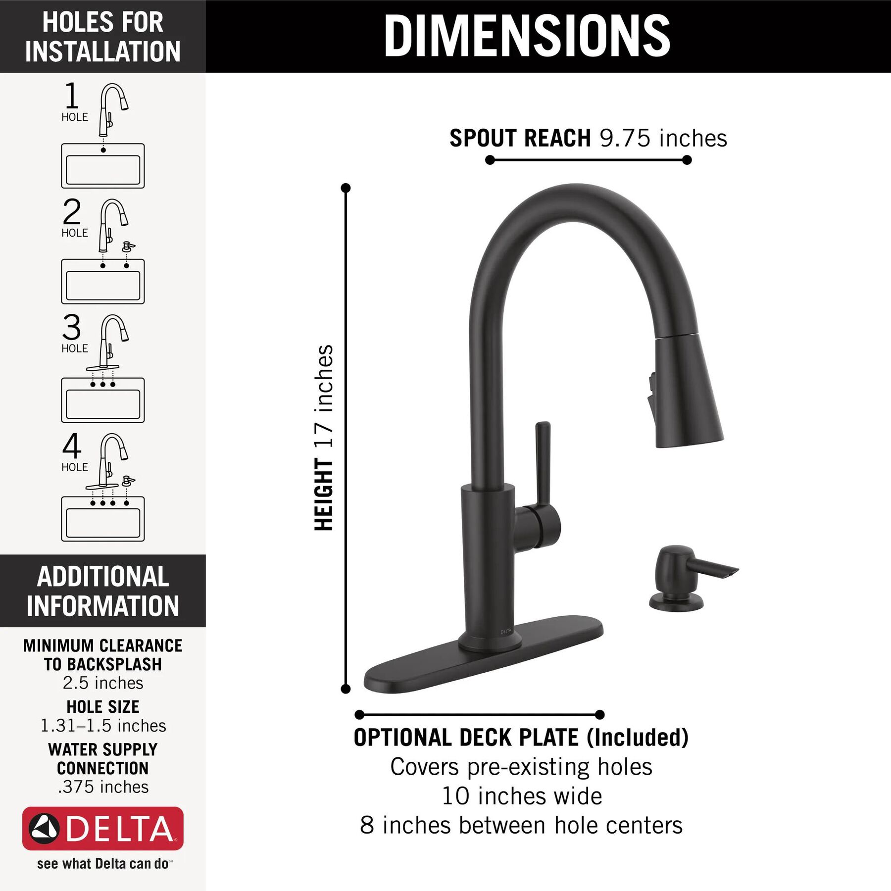 Single Handle Pull-Down Kitchen Faucet with Soap Dispenser and ShieldSpray Technology (Recertified)
