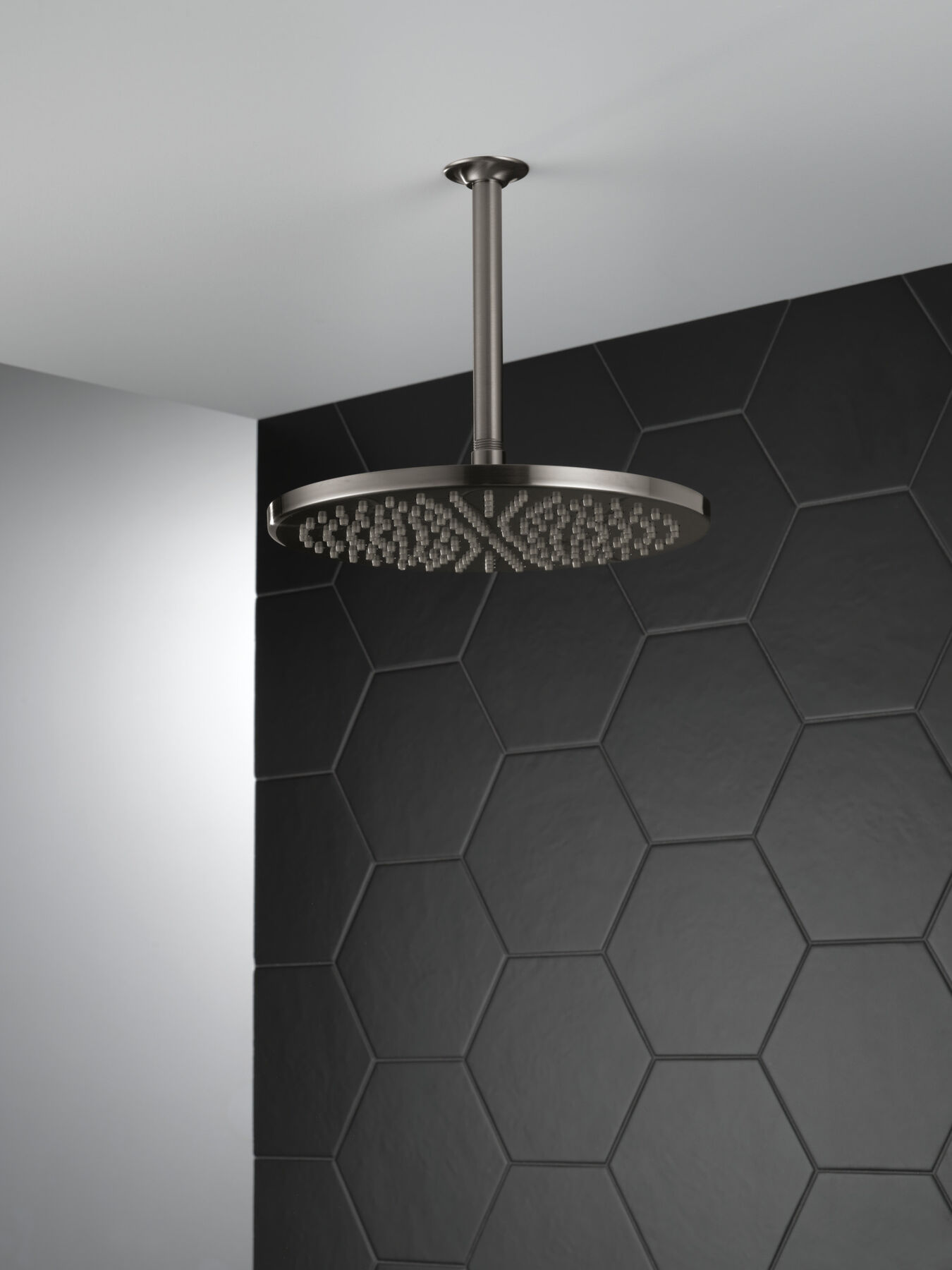 Single-Setting Metal Raincan Shower Head