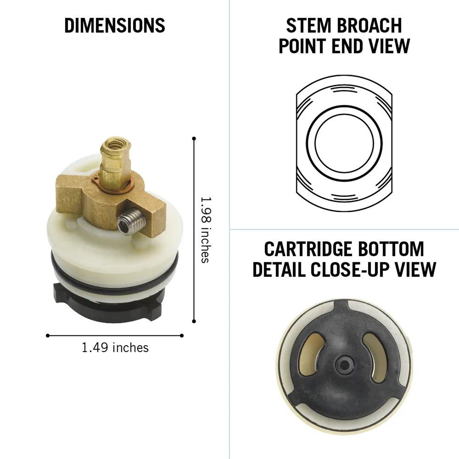 Stem Unit & Seats - 1600 Series