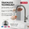 Touch2O with Touchless and VoiceIQ&reg; Technology Single Handle Pull-Down Kitchen Faucet with Soap Dispenser