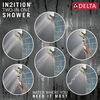 In2ition&reg; H<sub>2</sub>Okinetic&reg; 5-Setting Two-in-One Shower