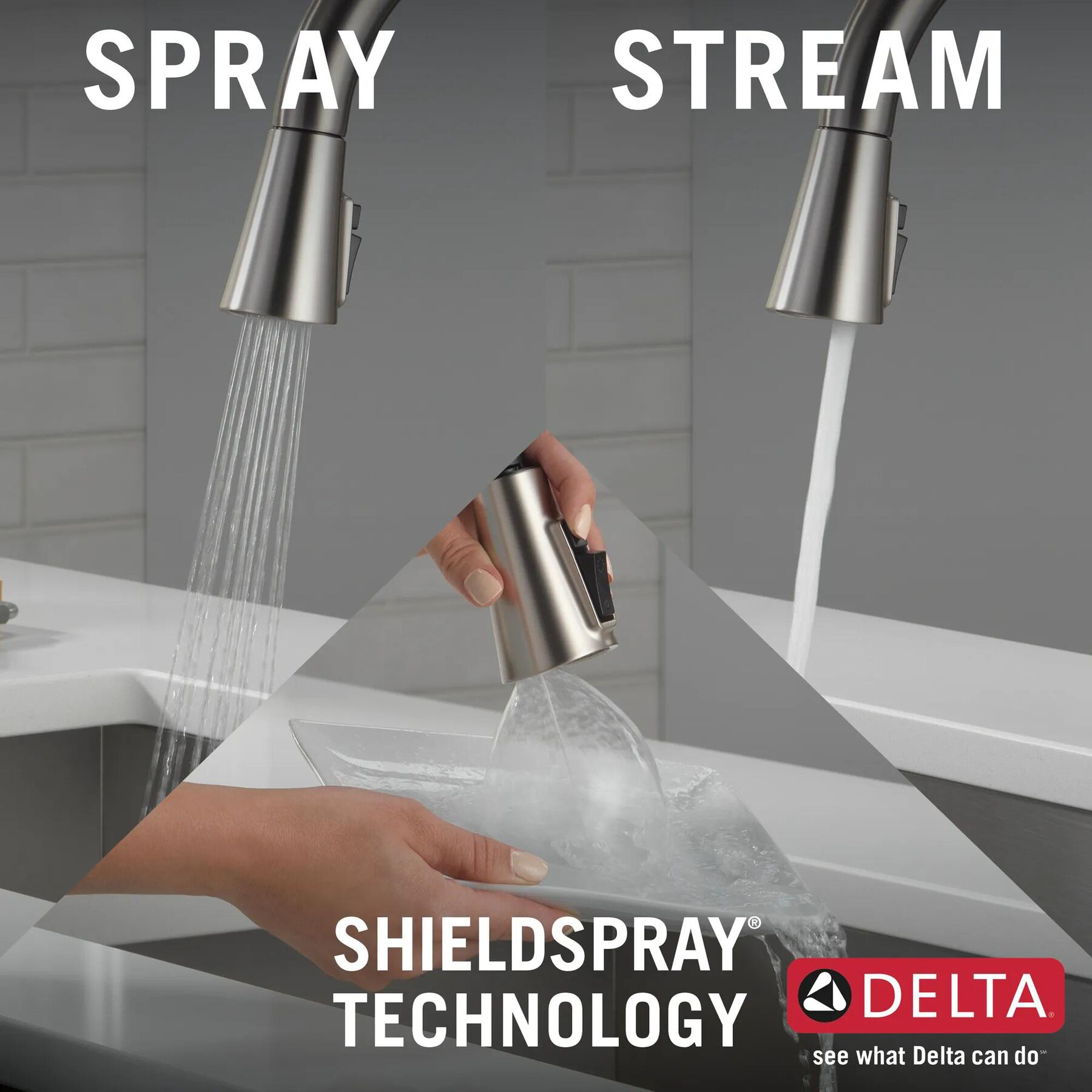Pull-Down Kitchen Faucet w/Soap (Recertified)