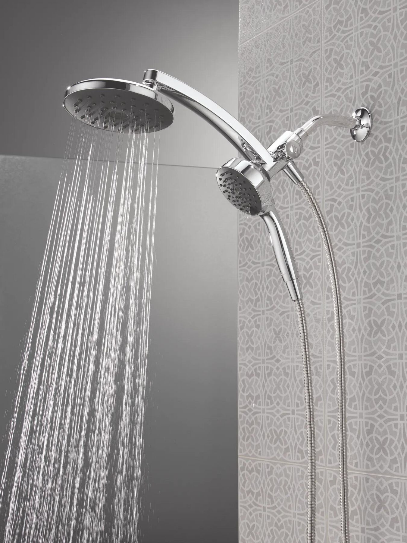 PivotPro&trade; 3-in-1 Combination Shower with TouchClean&reg; Spray Face