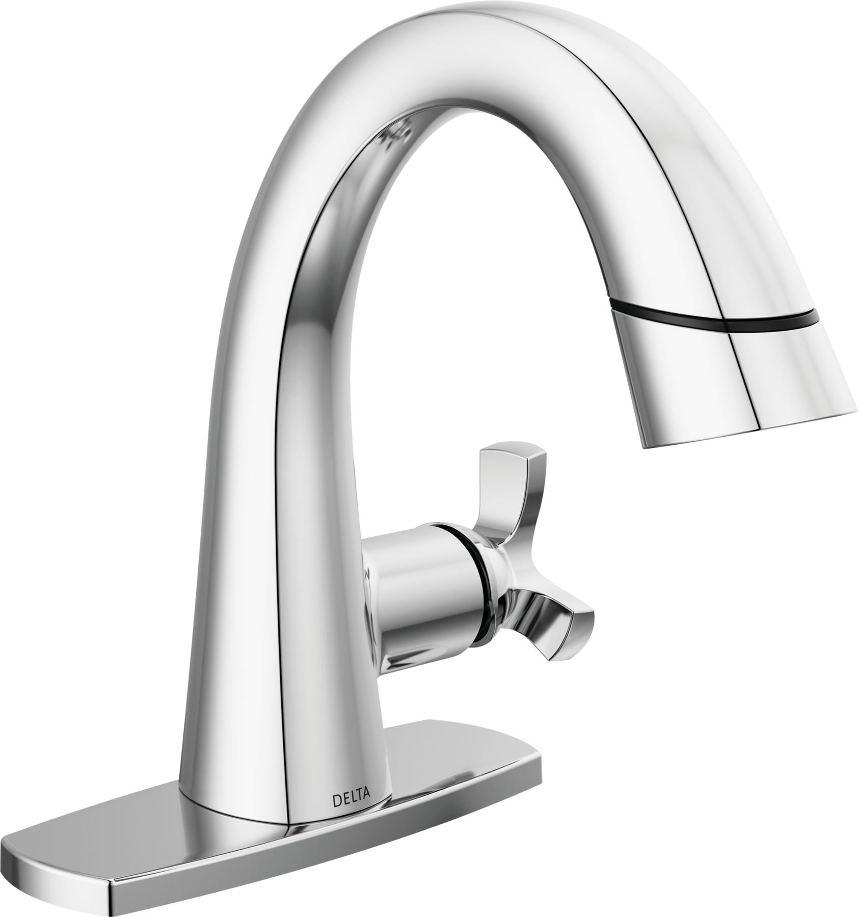 Single Handle Pull-Down Bathroom Faucet