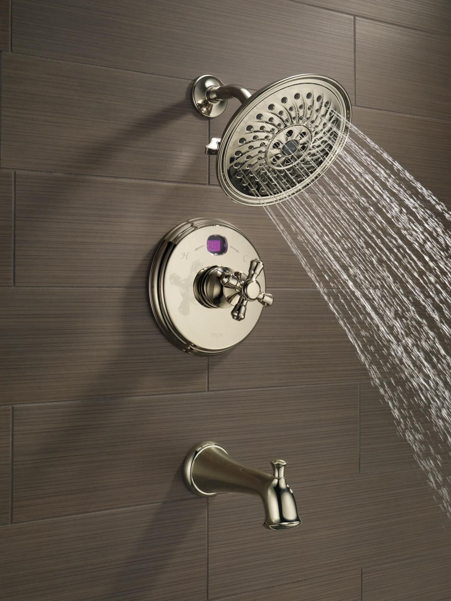 H2Okinetic® 3-Setting Raincan Shower Head in Polished Nickel 52687