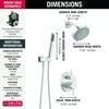 14S Shower Trim w Fixed Head & Hand Shower