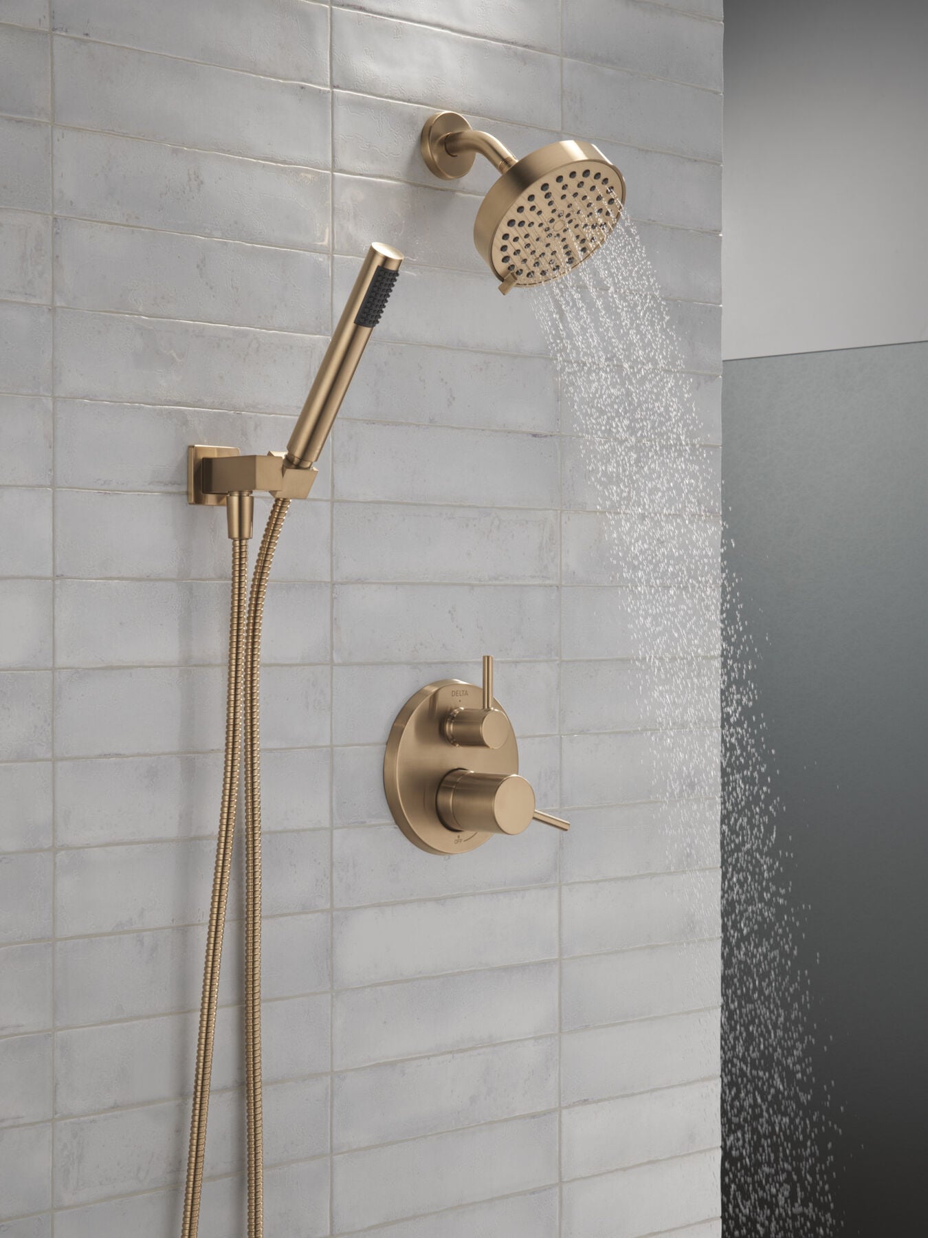 14S Shower Trim w Fixed Head & Hand Shower