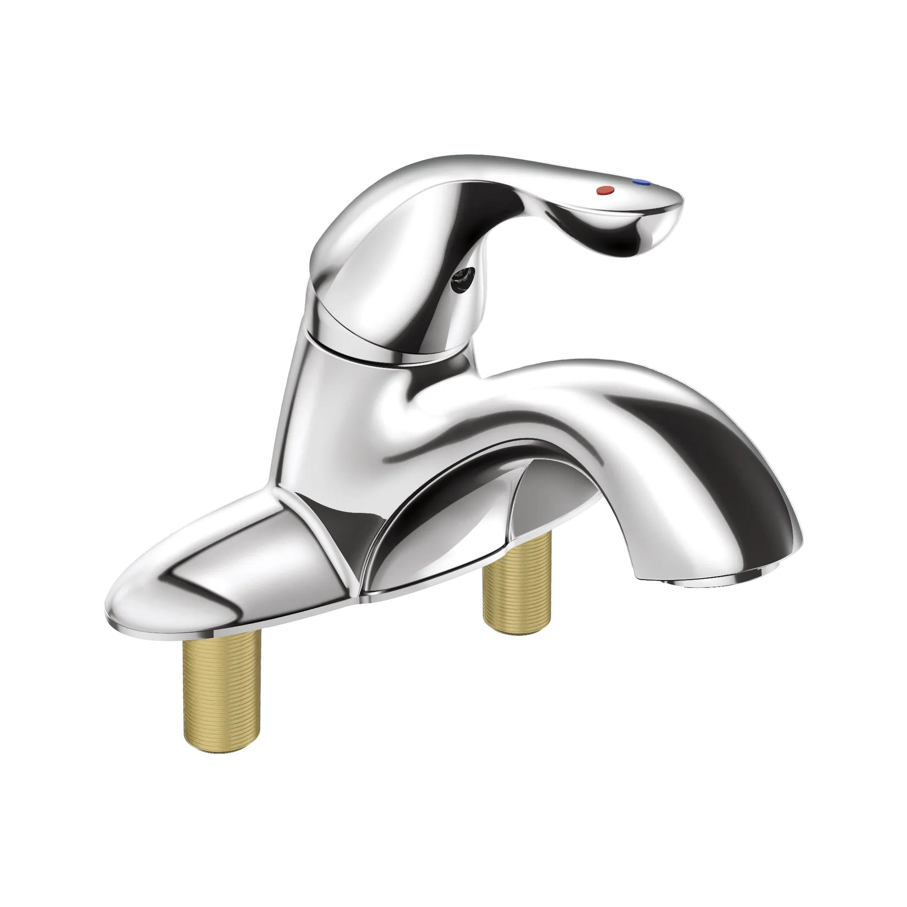 Single Handle Centerset Bathroom Faucet with City Shanks