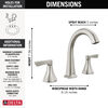 Two Handle Widespread Bathroom Faucet