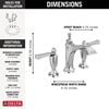 Two Handle Widespread Bathroom Faucet