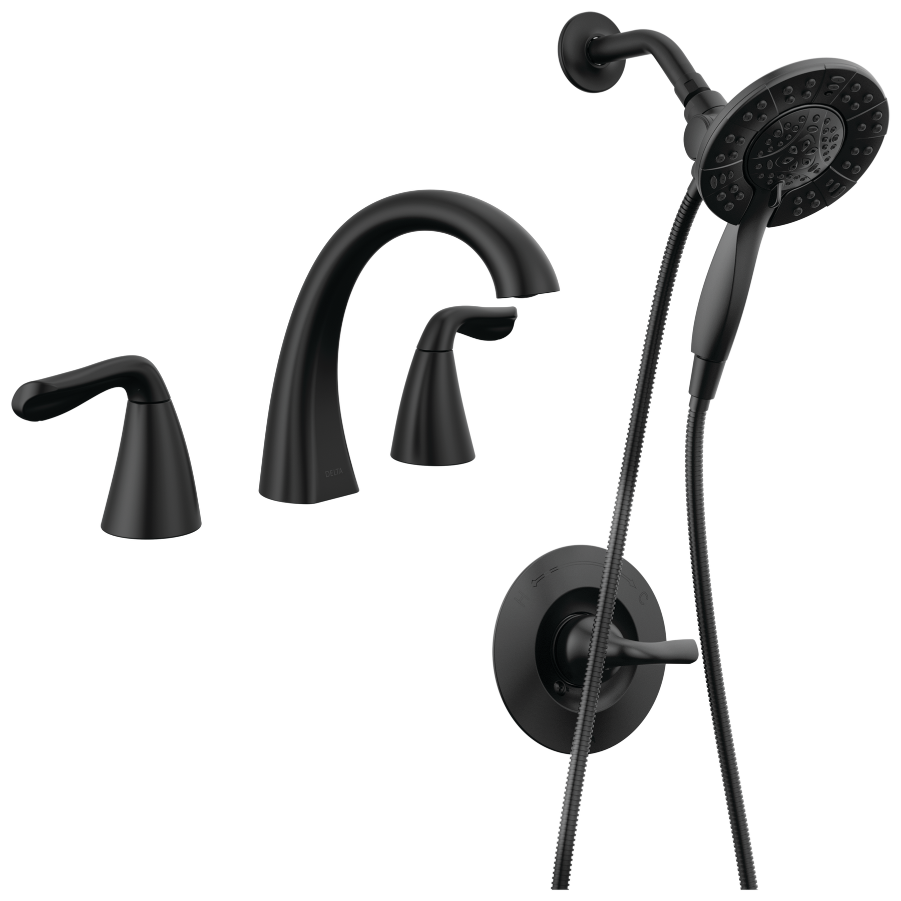 Widespread Lavatory Faucet with Shower Trim Bundle - 14 Series