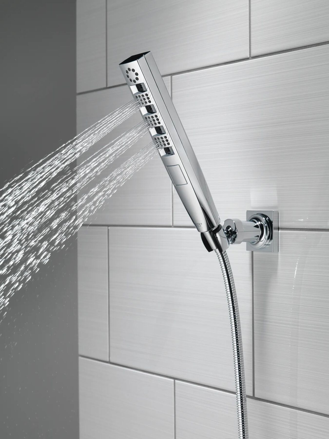 H<sub>2</sub>Okinetic&reg; 4-Setting Wall Mount Hand Shower