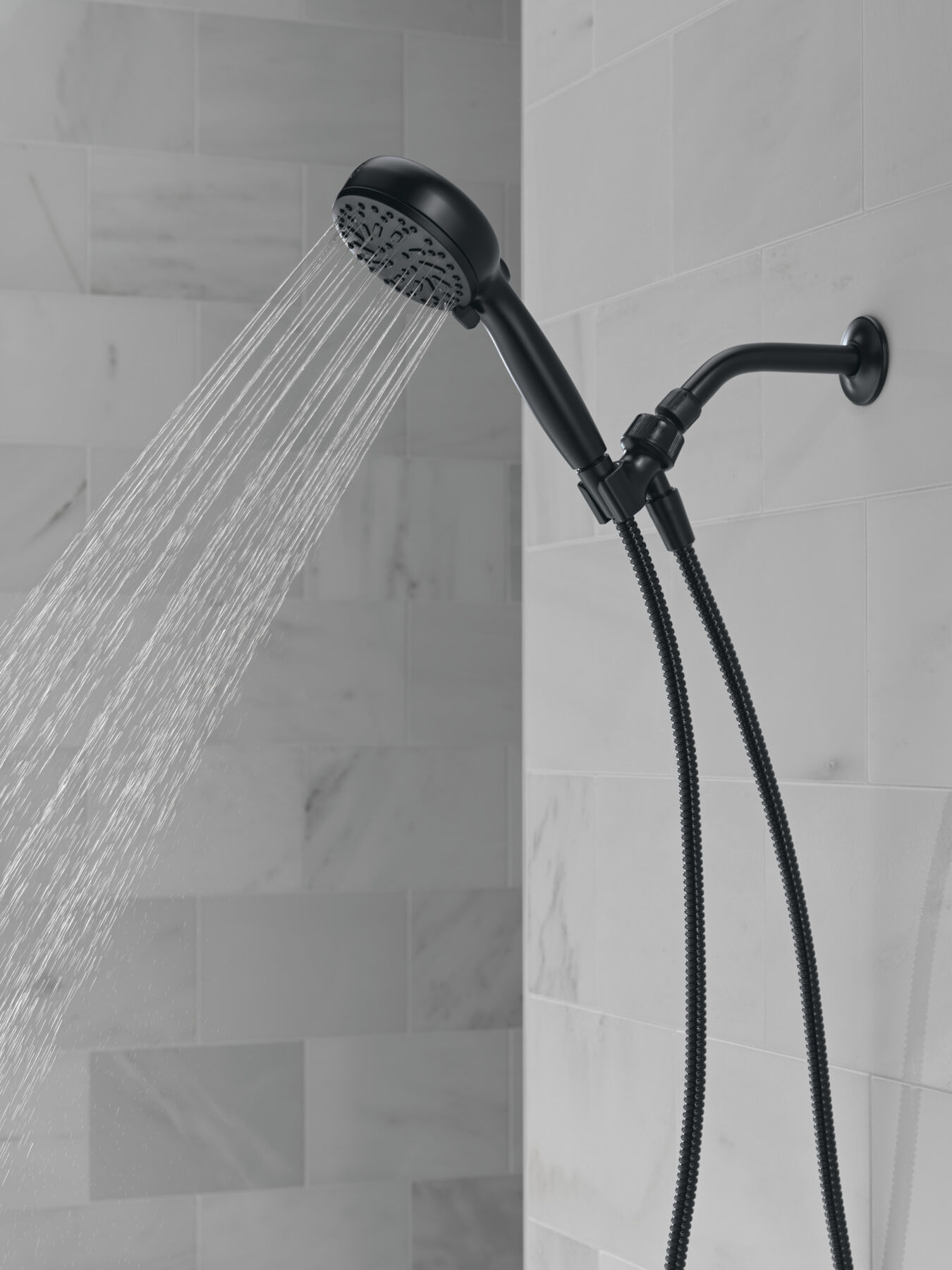 6-Setting Hand Shower with Cleaning Spray