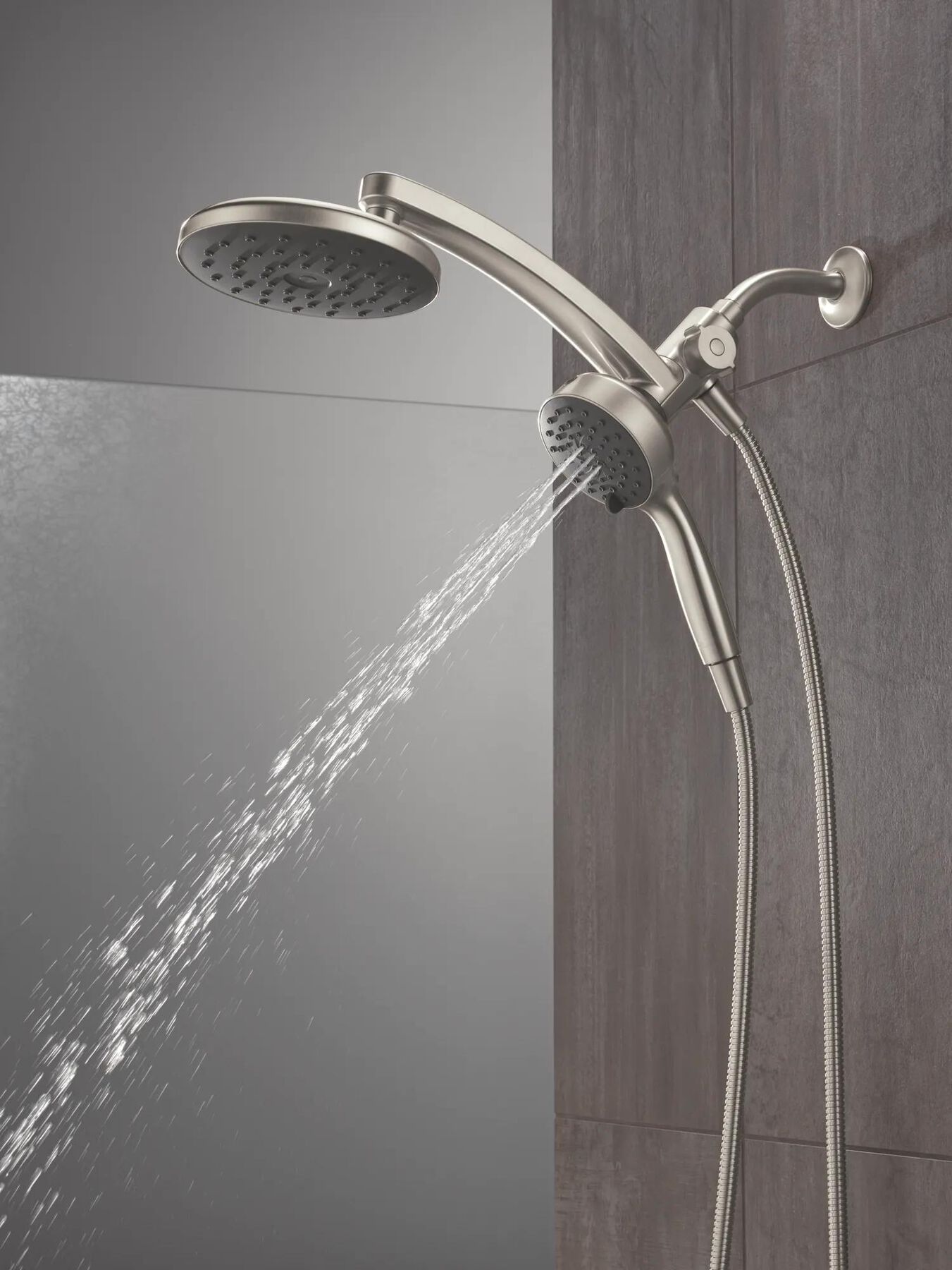 PivotPro&trade; 3-in-1 Combination Shower with TouchClean&reg; Spray Face