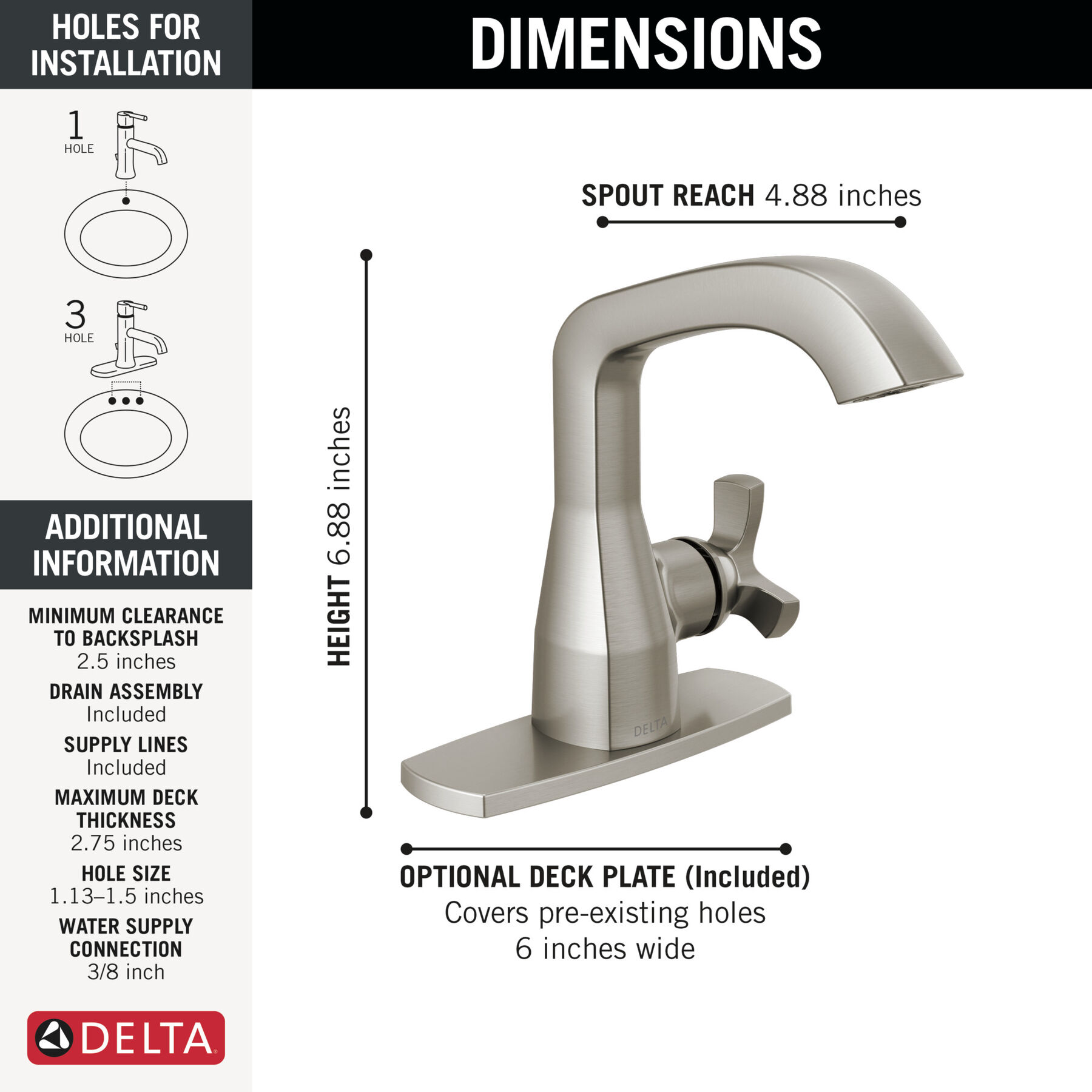 Single Handle Bathroom Faucet