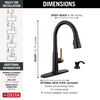 Single Handle Pull-Down Kitchen Faucet with Soap Dispenser and ShieldSpray&reg; Technology