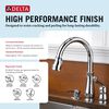 Single Handle Pull-Down Kitchen Faucet with Soap Dispenser