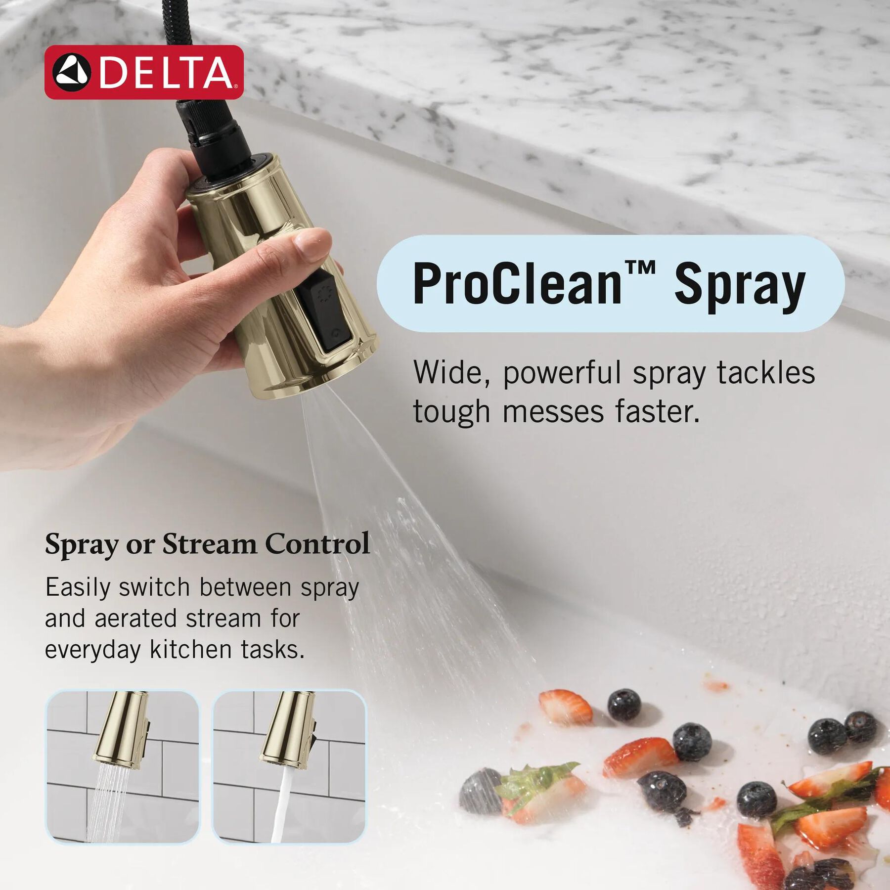 Touch<sub>2</sub>O&reg; Technology Kitchen Faucet with Touchless Technology
