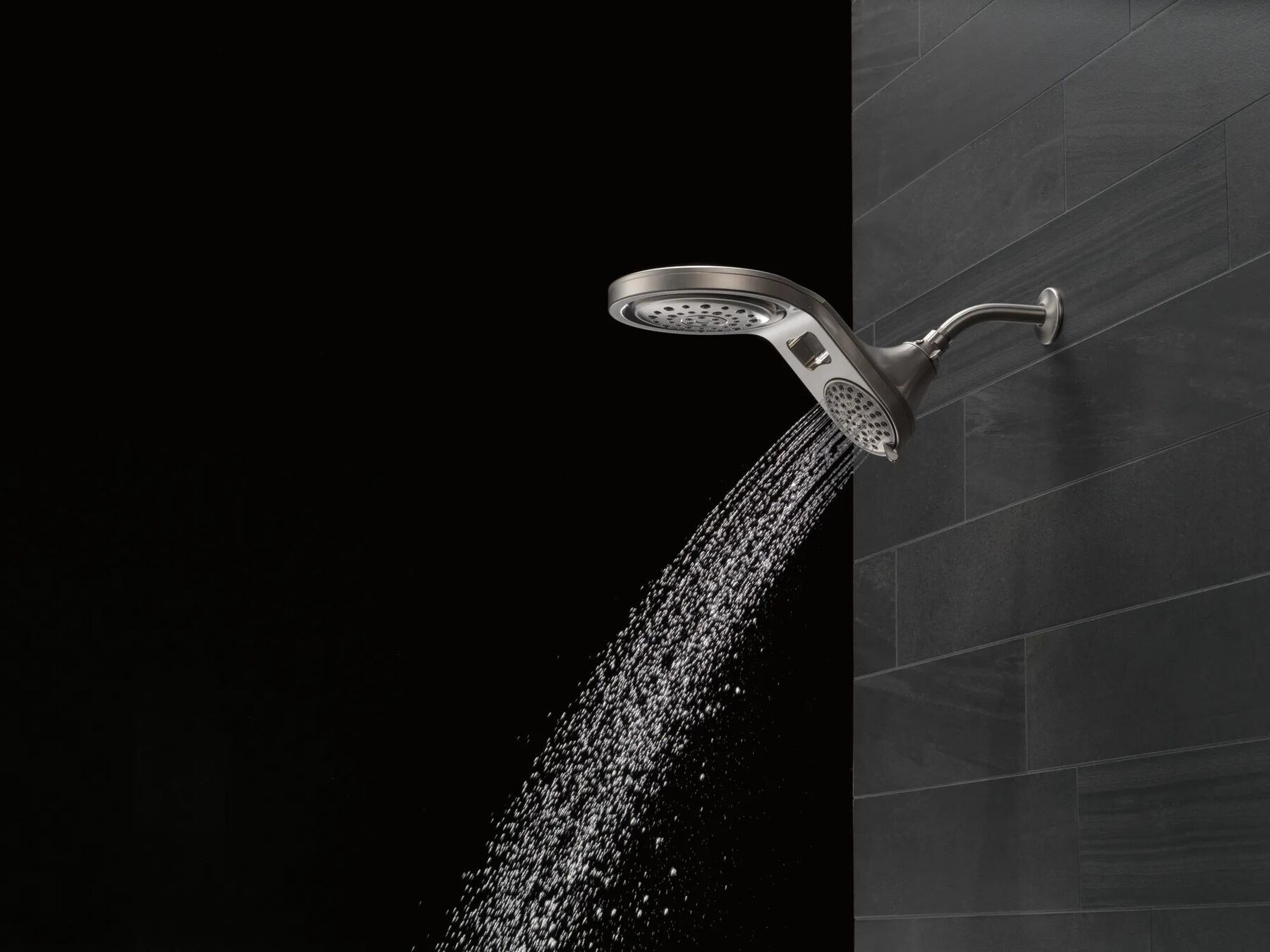 HydroRain&reg; 5-Setting Two-in-One Shower Head
