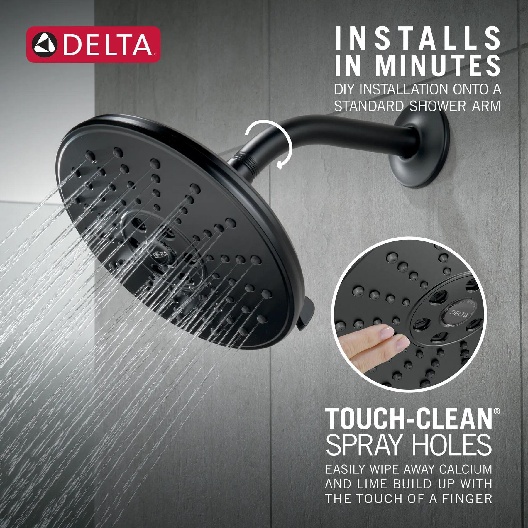 H<sub>2</sub>Okinetic&reg; 3-Setting Raincan Shower Head (Recertified)