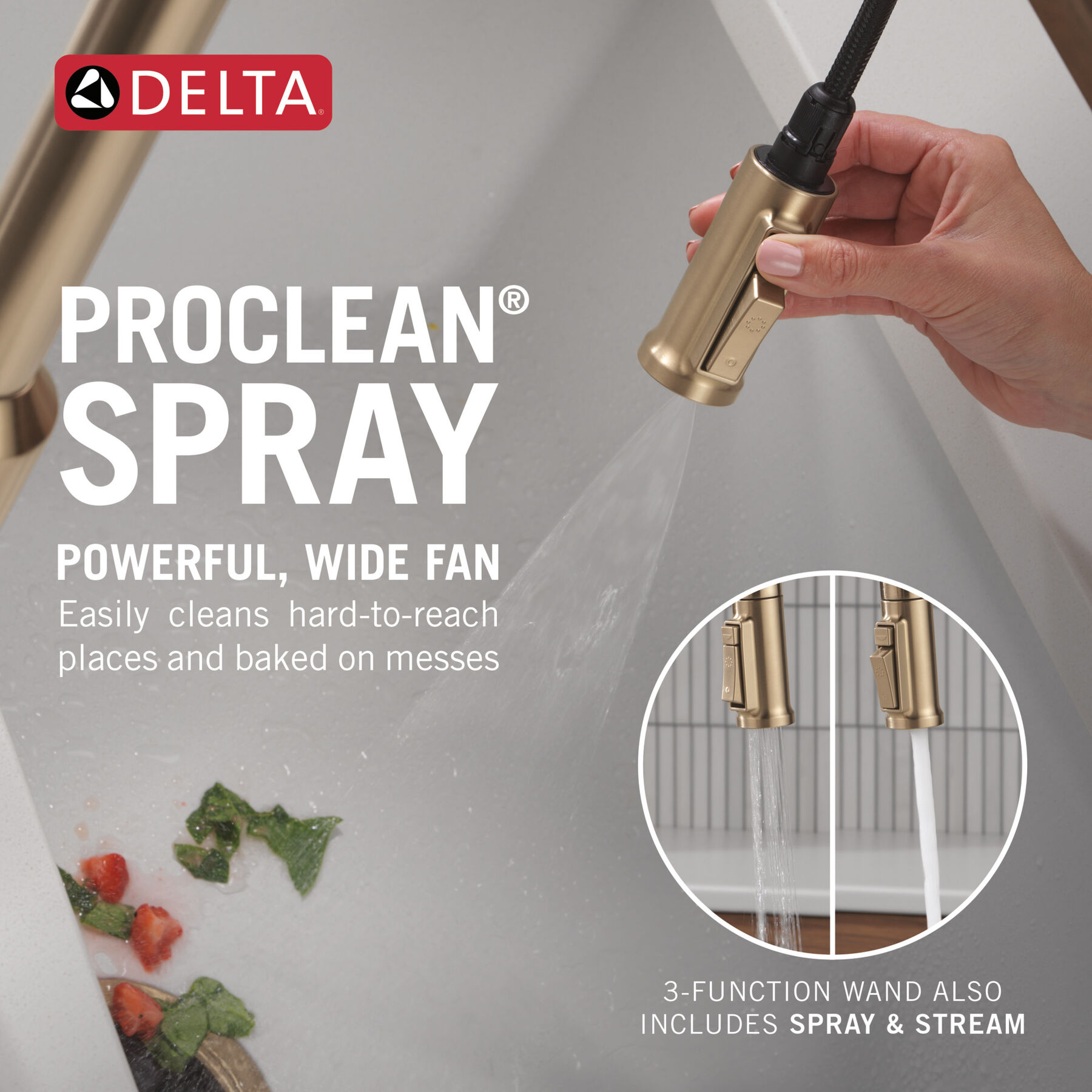 Touch2O&reg; Technology Kitchen Faucet with Touchless Technology