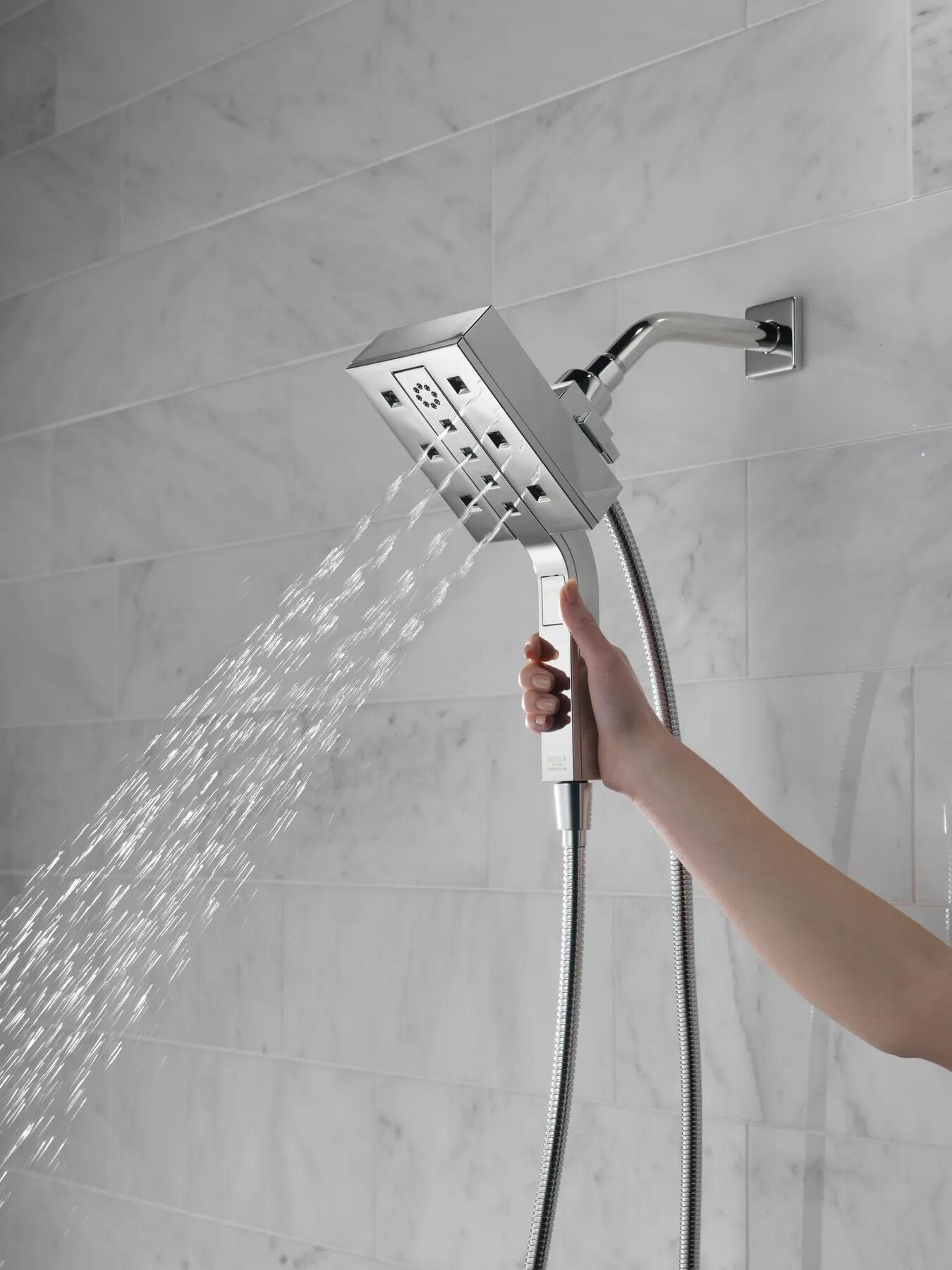 H<sub>2</sub>Okinetic&reg; In2ition&reg; 4-Setting Two-in-One Shower