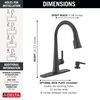 Single Handle Pull-Down Kitchen Faucet with Soap Dispenser and ShieldSpray&reg; Technology