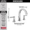 Two Handle Widespread Bathroom Faucet