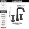 Two Handle Widespread Bathroom Faucet