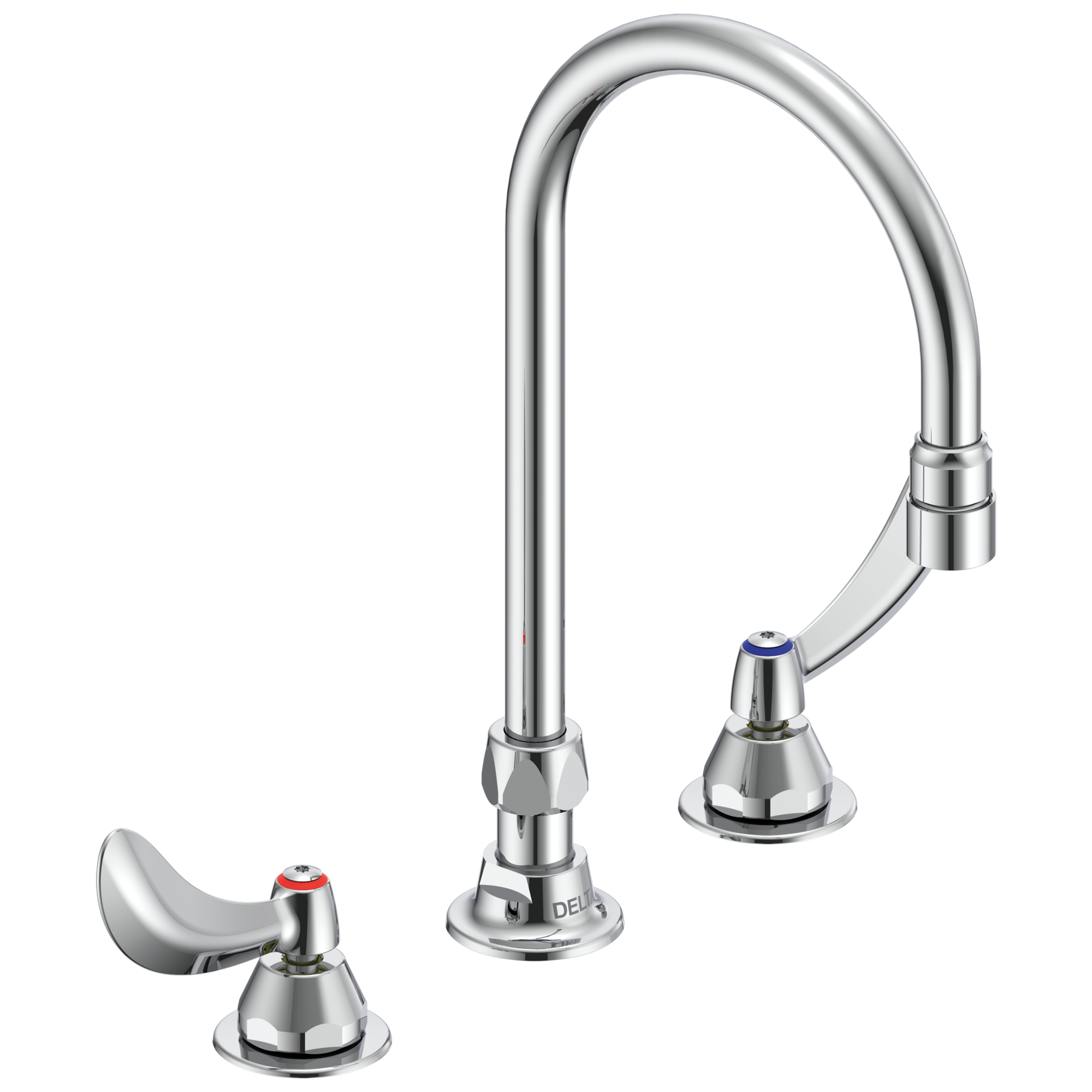 Two Handle 8 In Below Deck-Mount Faucet